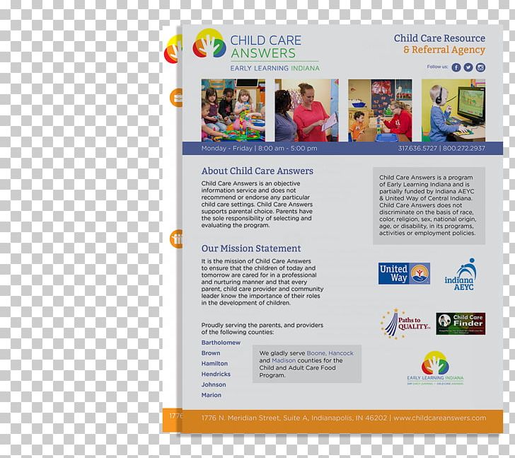 Child Care Web Page Brochure Advertising PNG, Clipart, Advertising, Brand, Brochure, Child, Child Care Free PNG Download