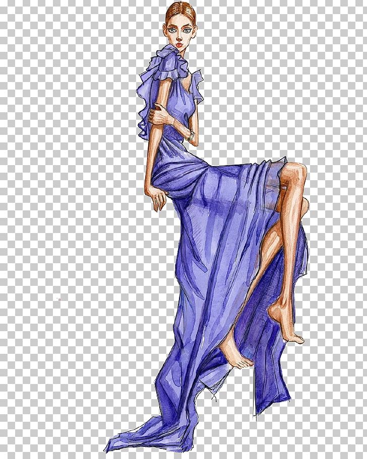 Model Fashion Skirt Illustration PNG, Clipart, Blue, Blue Skirt, Business Woman, Clothing, Costume Free PNG Download