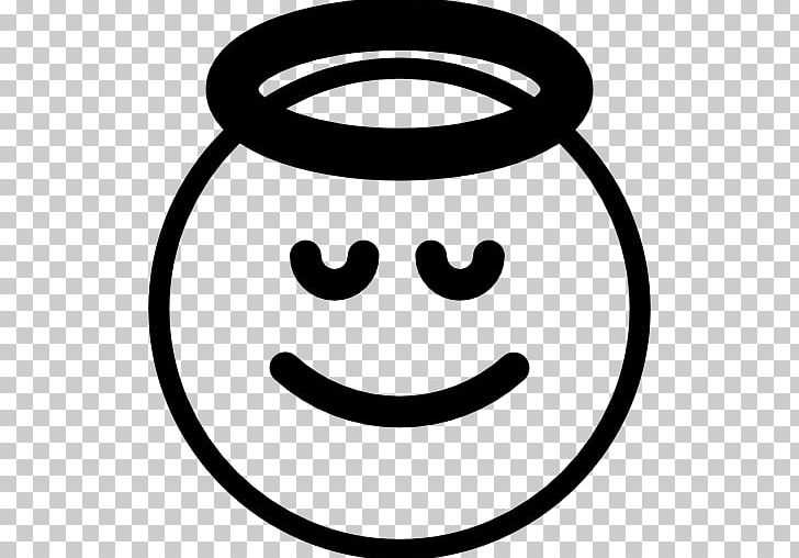Smiley Computer Icons Emoticon Angel PNG, Clipart, Angel, Angel Face, Black And White, Computer Icons, Drawing Free PNG Download