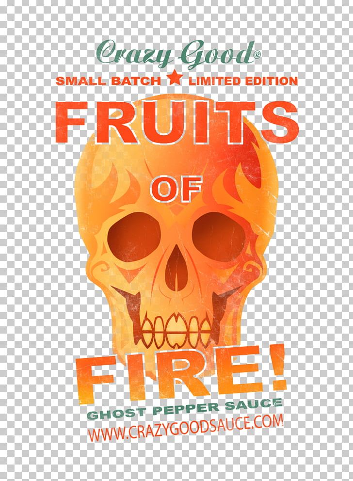 Skull Font Summer PNG, Clipart, Bone, Fantasy, Fire Pepper, Jaw, Orange Free PNG Download