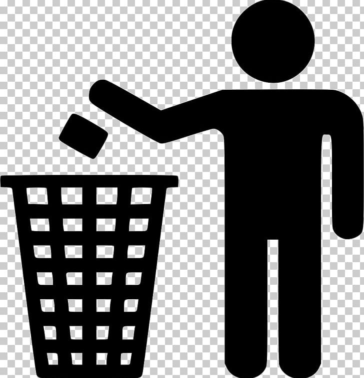 Rubbish Bins & Waste Paper Baskets Landfill Waste Management Litter PNG, Clipart, Black And White, Cleaner, Communication, Computer Icons, Human Behavior Free PNG Download