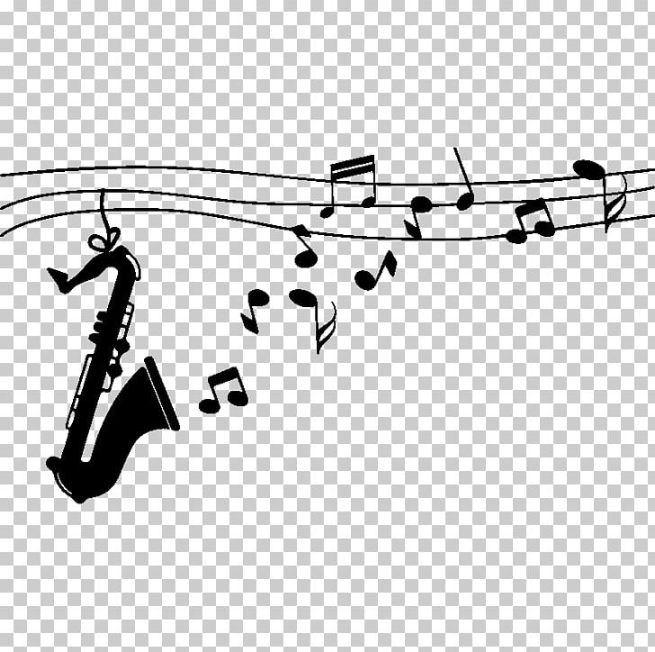 Musical Note Saxophone Musical Instruments PNG, Clipart, Alto Saxophone, Angle, Area, Auto Part, Black And White Free PNG Download