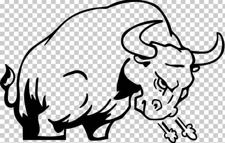 Cattle Charging Bull Drawing PNG, Clipart, Animals, Art, Artificial, Black, Carnivoran Free PNG Download