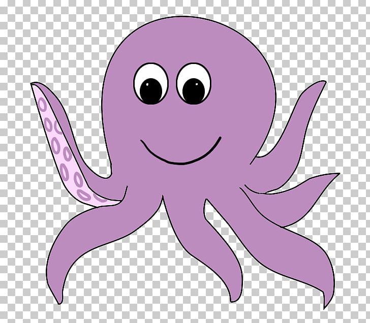 purple octopus clipart