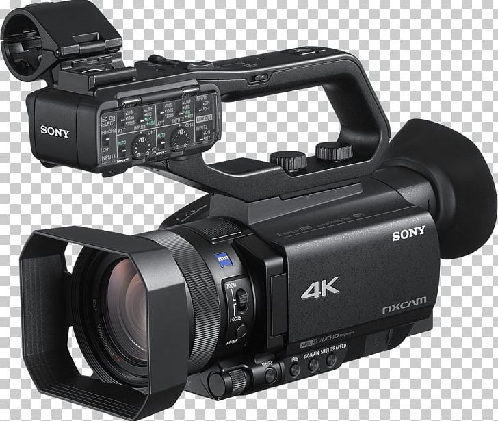 Sony NXCAM HXR-NX80 Sony XDCAM PXW-Z90V Video Cameras Handycam PNG, Clipart, 4 K, 4k Resolution, Autofocus, Camcorder, Camera Free PNG Download