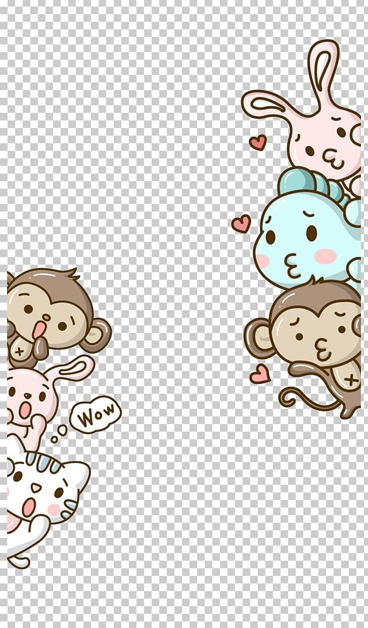 Monkey Hello Kitty Cartoon Cuteness PNG, Clipart, Animals, Area, Art, Avatar, Bunny Free PNG Download