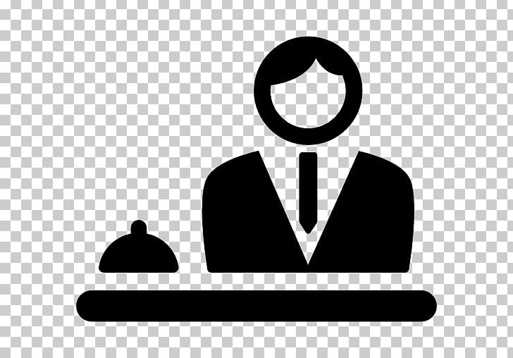 Receptionist Computer Icons Hotel PNG, Clipart, America Diamonds Hotel, Area, Bell Icon, Black And White, Brand Free PNG Download