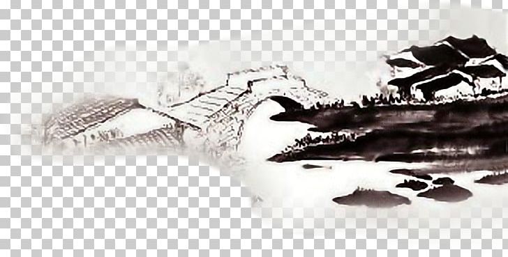 Ink Wash Painting Shan Shui Watercolor Painting Chinoiserie PNG, Clipart, Arch, Arch Bridge, Art, Black And White, Brand Free PNG Download