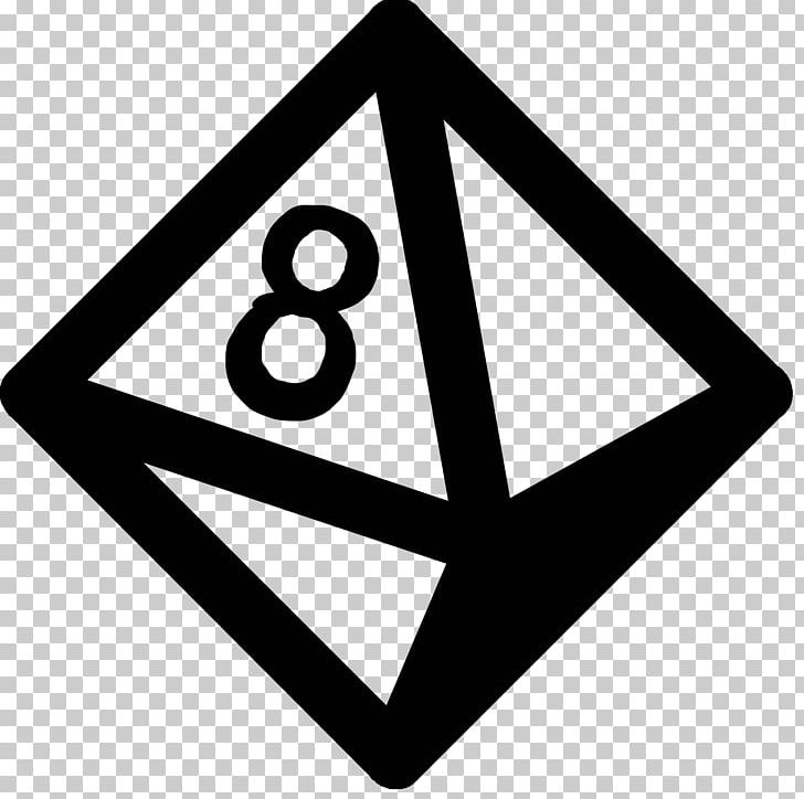 Computer Icons Octahedron Dice Linkware PNG, Clipart, 8bit Color, Angle, Area, Black And White, Brand Free PNG Download