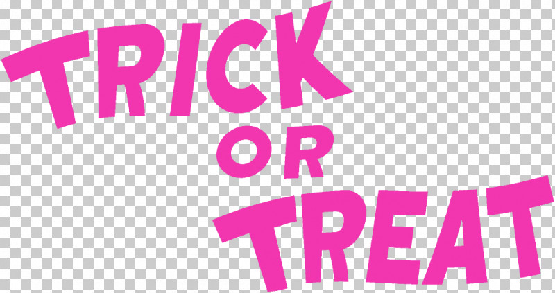 Trick Or Treat Halloween PNG, Clipart, Halloween, Logo, Magenta, Pink, Text Free PNG Download