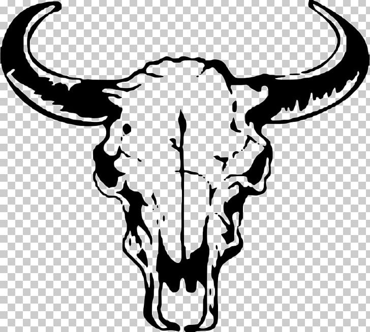 Texas Longhorn Bull Skull PNG, Clipart, Animals, Art, Artwork, Black And White, Bone Free PNG Download