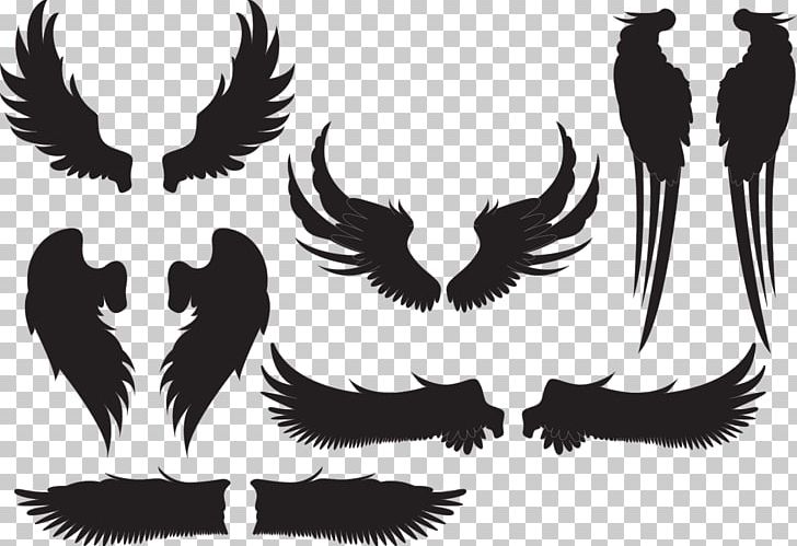 Silhouette Euclidean PNG, Clipart, Aggregate, Angel Wing, Angel Wings, Bitmap, Black Free PNG Download