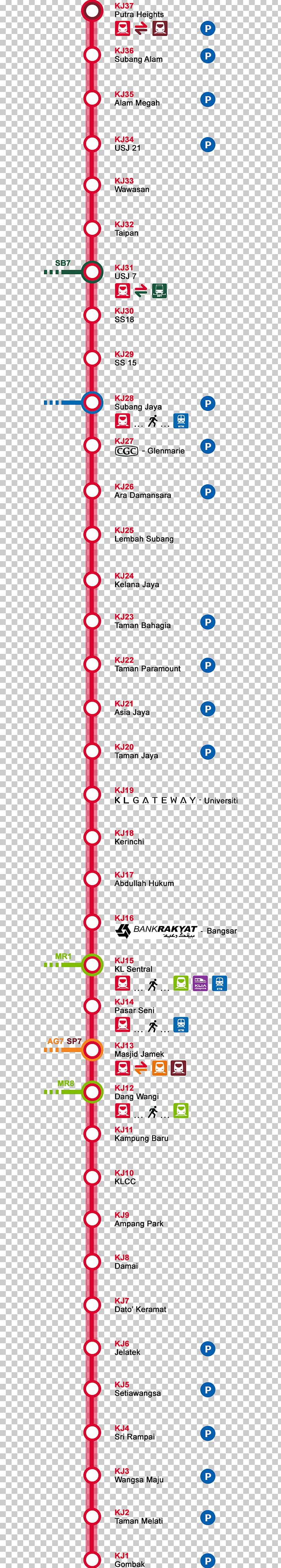 Kelana Jaya Line Kuala Lumpur Sentral Railway Station Masjid Jamek LRT Station Ampang And Sri Petaling Lines PNG, Clipart, Ampang And Sri Petaling Lines, Angle, Area, Diagram, Interchange Station Free PNG Download