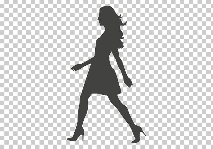 Walking Silhouette Woman PNG, Clipart, Animals, Arm, Black, Black And White, Girlfriend Free PNG Download