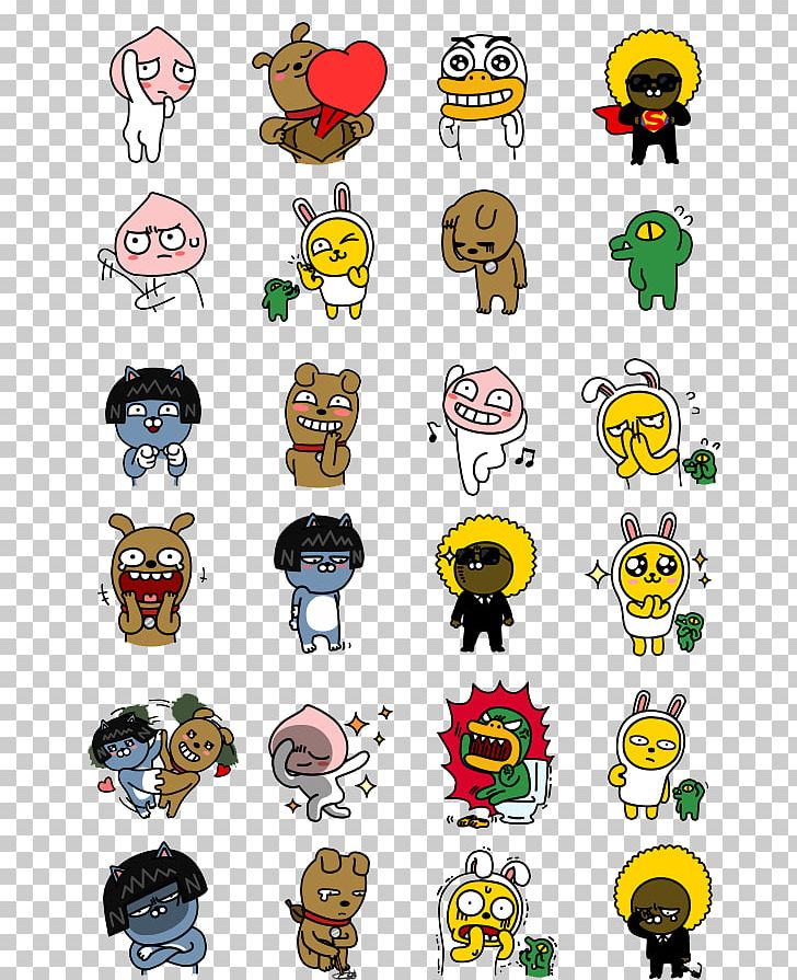 KakaoTalk Emoticon Kakao Friends Sticker PNG, Clipart, Cartoon, Daum, Emoji, Emoticon, Fiction Free PNG Download