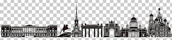 Saint Petersburg Skyline PNG, Clipart, Animals, Art, Black And White, Building, City Free PNG Download
