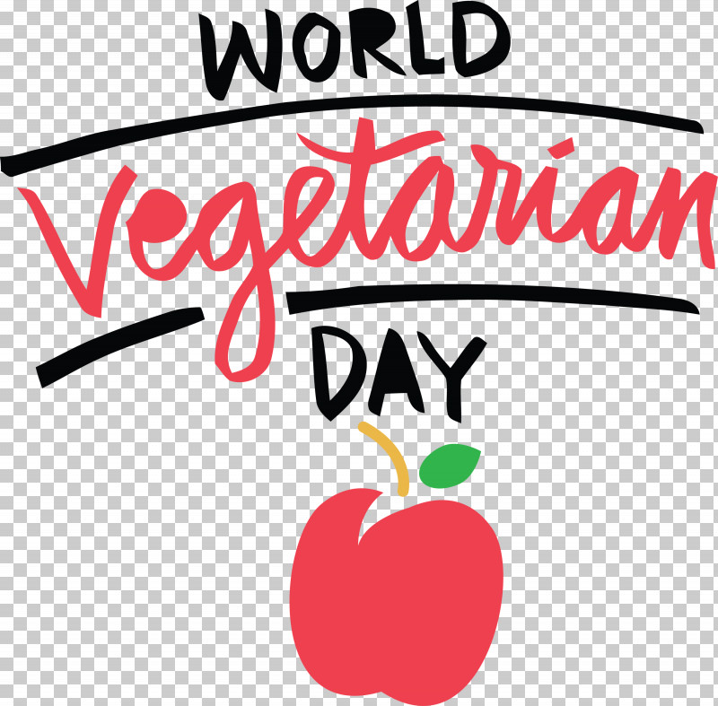 VEGAN World Vegetarian Day PNG, Clipart, Cartoon, Fruit, Geometry, Line, Logo Free PNG Download
