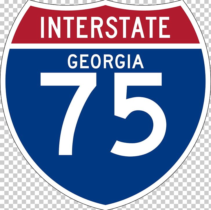 Interstate 75 In Ohio Interstate 10 Interstate 95 Georgia PNG, Clipart, Blue, Brand, Circle, Georgia, Highway Free PNG Download