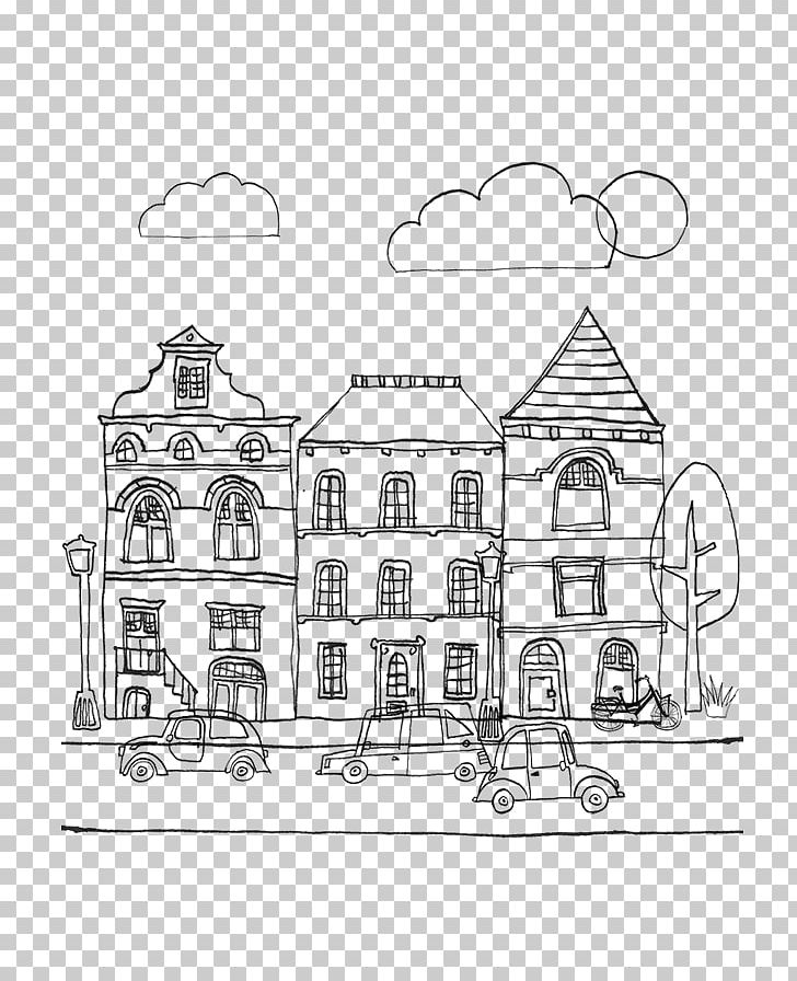 Straat Met Huizen Street With Houses Sketch PNG, Clipart, Angle, Arch, Architecture, Area, Artwork Free PNG Download