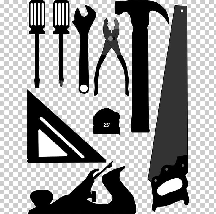 Hand Tool Silhouette PNG, Clipart, Angle, Black, Black And White ...