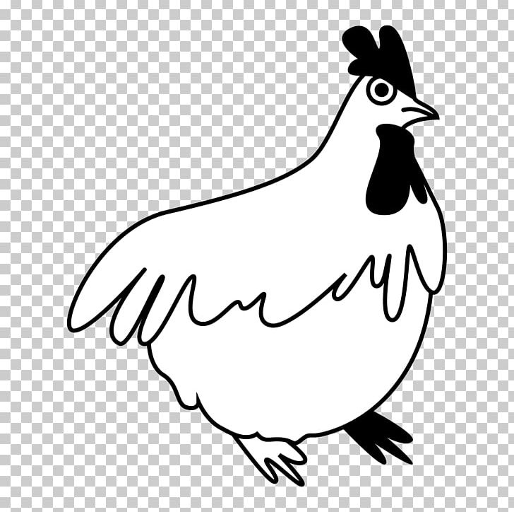 Rooster Line Art White Cartoon PNG, Clipart, Art, Artwork, Beak, Bird, Black And White Free PNG Download