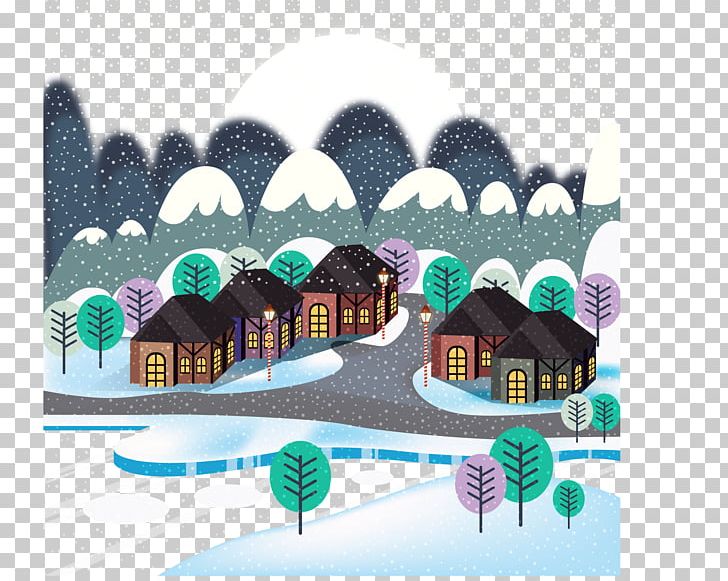 Daxue Snowy Merry Christmas Illustration PNG, Clipart, Christmas, Christmas Decoration, Christmas Village, Daxue, Decor Free PNG Download