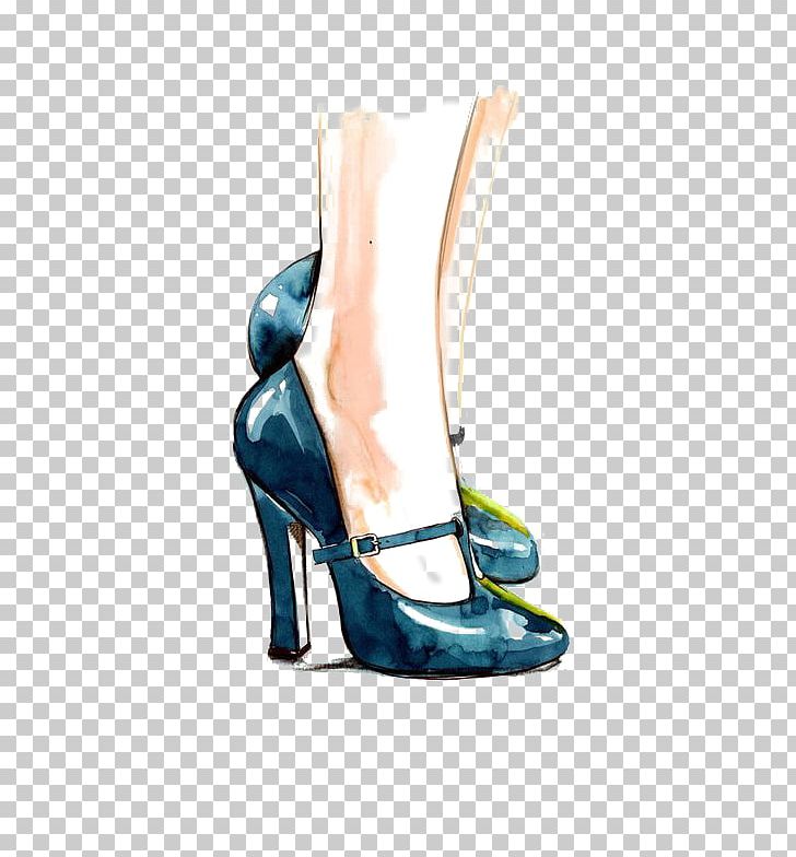 Shoe Drawing Fashion Illustration Illustration PNG, Clipart, Accessories, Art, Blue, Boot, Cartoon Free PNG Download