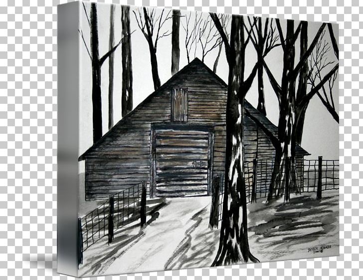 Gallery Wrap House Barn Canvas Architecture PNG, Clipart, Architecture, Barn, Black And White, Building, Canvas Free PNG Download