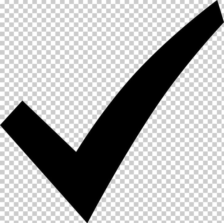 Check Mark Computer Icons Checkbox PNG, Clipart, Angle, Black, Black And White, Brand, Business Free PNG Download