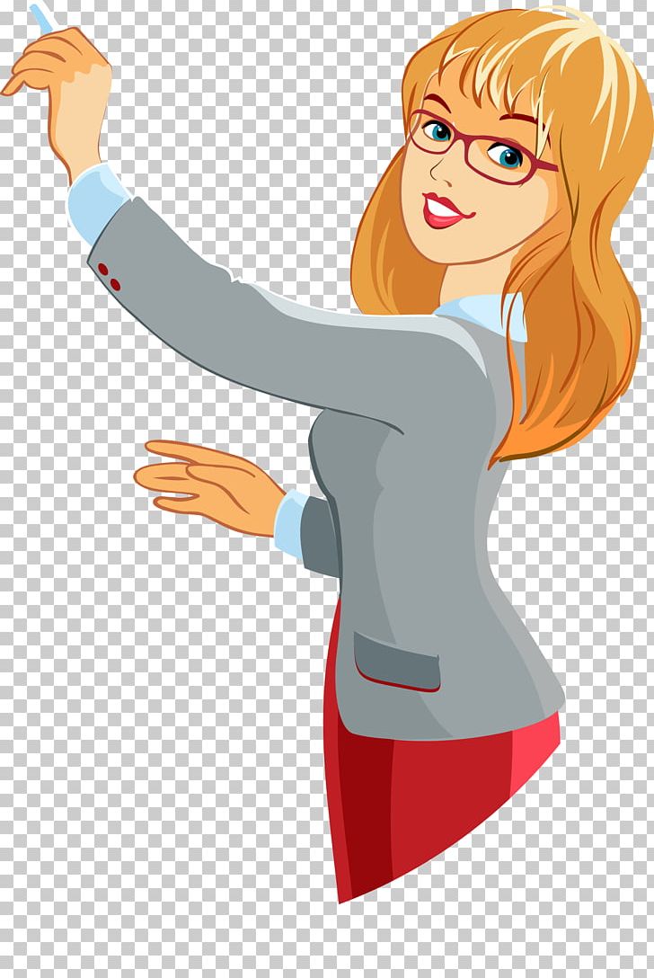 Teacher Character Cartoon Illustration PNG, Clipart, Arm, Assistant, Cartoon Characters, Female Hair, Female Shoes Free PNG Download