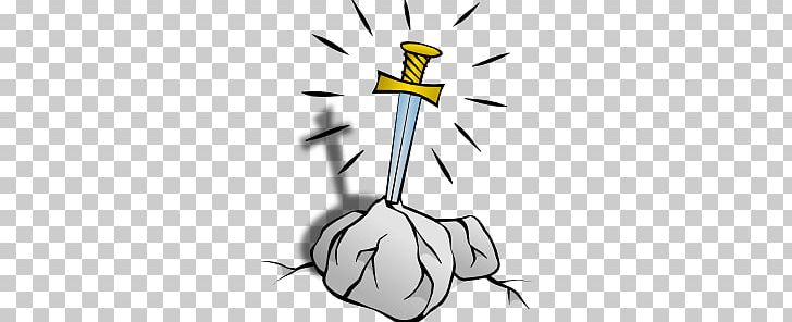 King Arthur Sword Cartoon PNG, Clipart, Art, Artwork, Beak, Bird, Black And White Free PNG Download