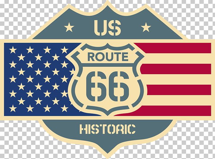 U.S. Route 66 Sticker Car Decal Logo PNG, Clipart, Area, Brand, Car, Crest, Decal Free PNG Download