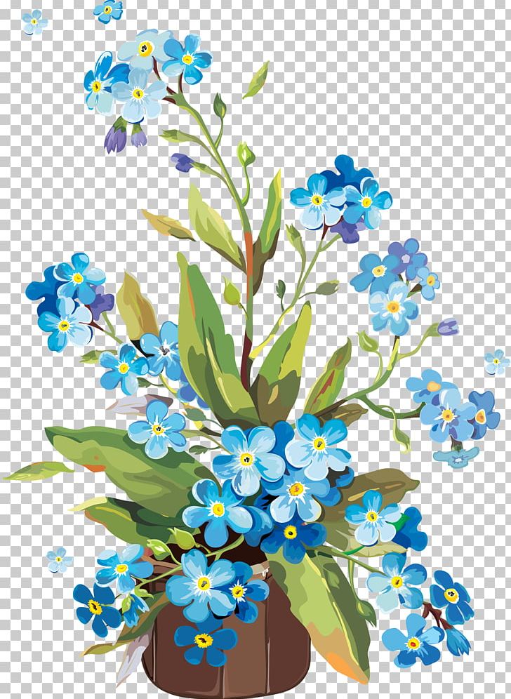Flower Gouache Paint PNG, Clipart, Art, Borage Family, Branch, Clip Art, Color Free PNG Download