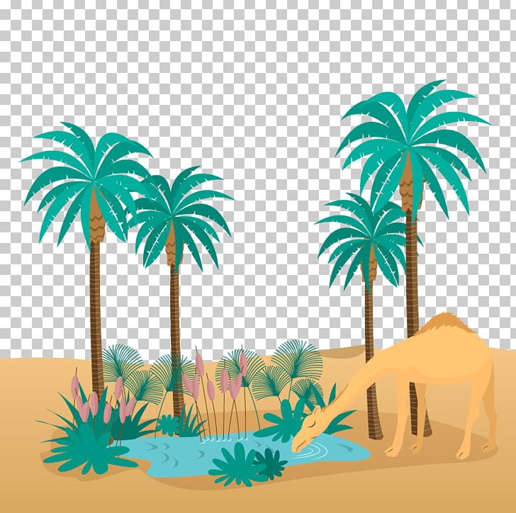 Libyan Desert Oasis Erg PNG, Clipart, Adobe Illustrator, Advertising, Arecales, Camel, Cartoon Free PNG Download