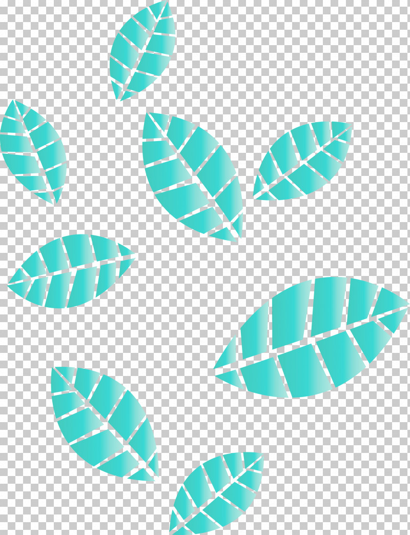 Aqua Turquoise Leaf Teal Pattern PNG, Clipart, Aqua, Leaf, Paint, Plant, Teal Free PNG Download