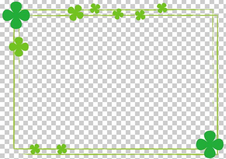 Clover Frame. PNG, Clipart, Area, Border, Circle, Color, Flower Free PNG Download