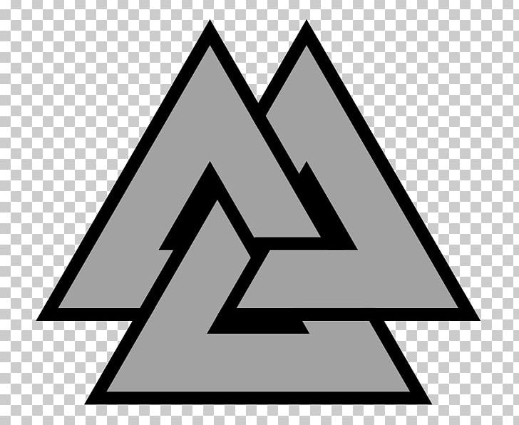 Odin Viking Age Symbol Valknut Asgard PNG, Clipart, Angle, Area, Black, Black And White, Brand Free PNG Download