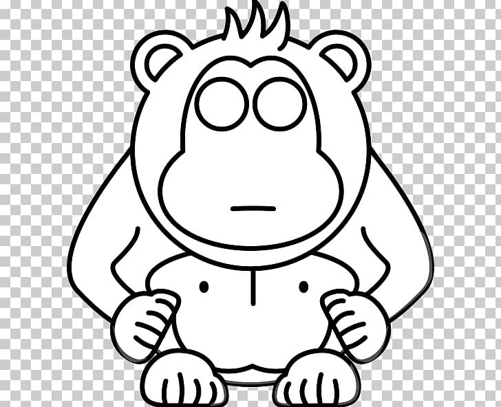 Drawing Monkey Cartoon Giant Panda PNG, Clipart, Animals, Art, Black, Black And White, Cartoon Free PNG Download