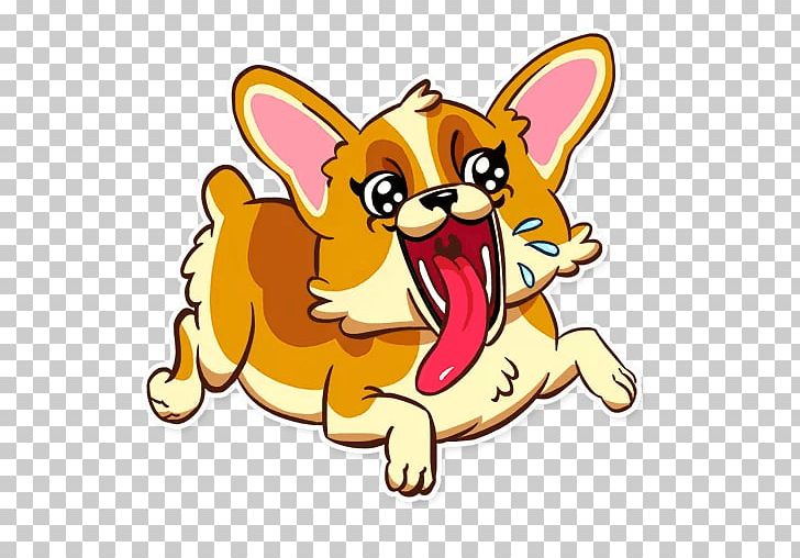 Puppy Telegram Sticker Welsh Corgi Siberian Husky PNG, Clipart, Animal, Animals, Carnivoran, Cartoon, Cat Free PNG Download