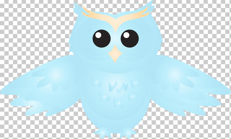 Owl Bird White Blue Bird Of Prey PNG, Clipart, Aqua, Beak, Bird, Bird Of Prey, Blue Free PNG Download