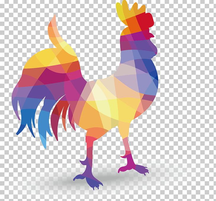Rooster Geometry Geometric Shape PNG, Clipart, Animals, Art, Beak, Bird, Chicken Free PNG Download