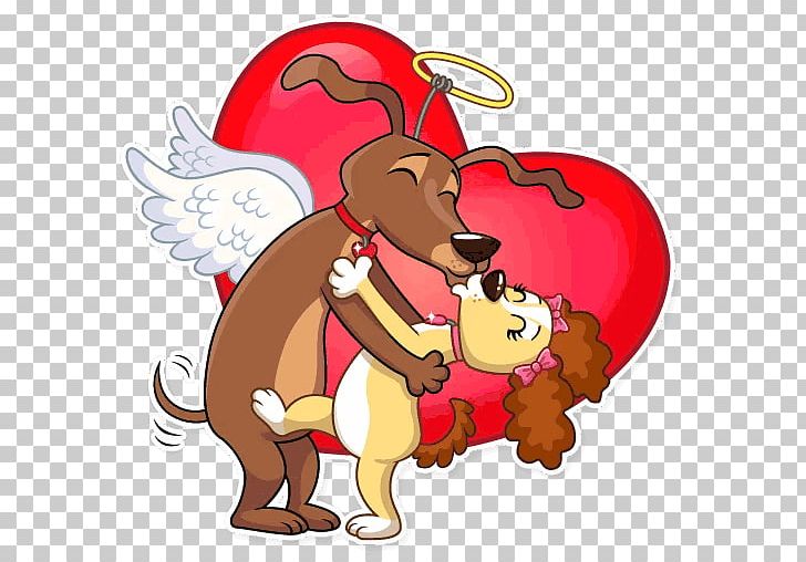Dachshund Sticker Telegram Cupid PNG, Clipart, Canidae, Carnivoran, Cartoon, Christmas, Christmas Decoration Free PNG Download