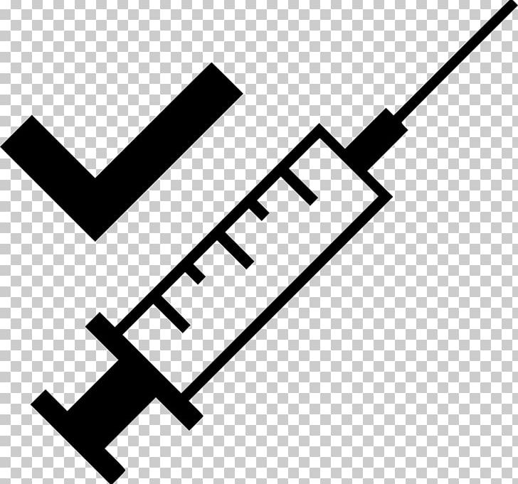 Hypodermic Needle Injection Syringe Computer Icons PNG, Clipart, Ampoule, Angle, Black And White, Computer Icons, Cure Free PNG Download