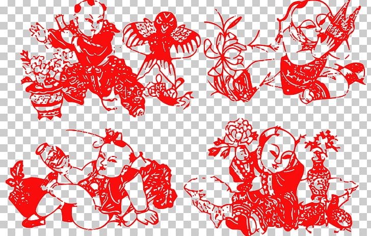 Red Chinese New Year PNG, Clipart, Art, Chinese Style, Christmas Decoration, Encapsulated Postscript, Fictional Character Free PNG Download