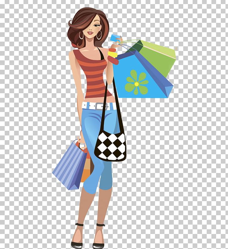 Shopping Woman Fashion PNG, Clipart, Bag, Cartoon, Clothing, Computer Icons, Dessin Free PNG Download