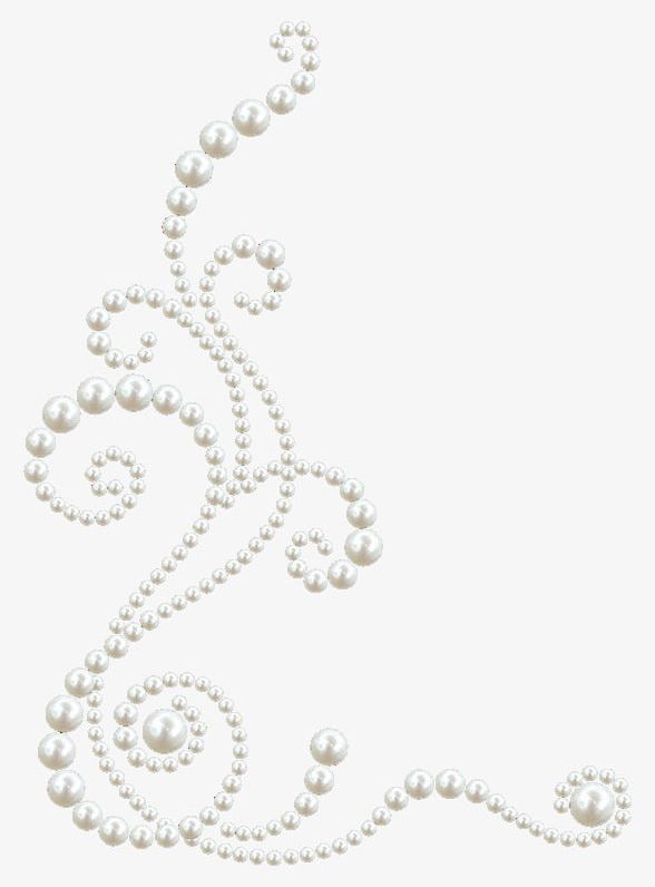 White Pearl Border PNG, Clipart, Border Clipart, Decoration, Download, Free, Grain Free PNG Download