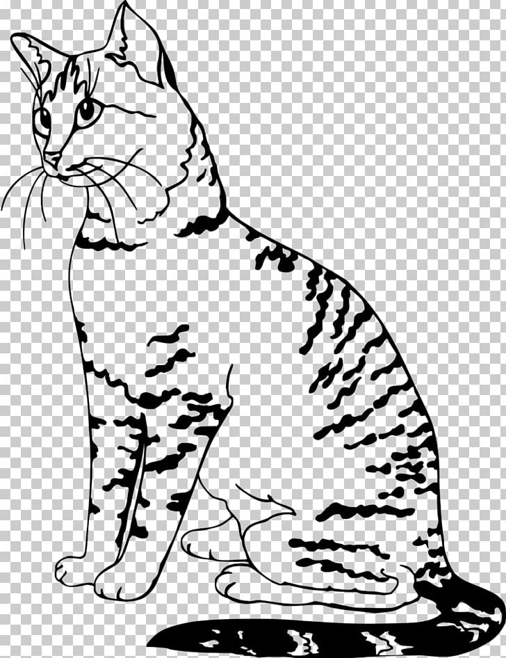 Egyptian Mau Himalayan Cat Drawing Wall Decal PNG, Clipart, Animal, Art, Bastet, Black, Black And White Free PNG Download