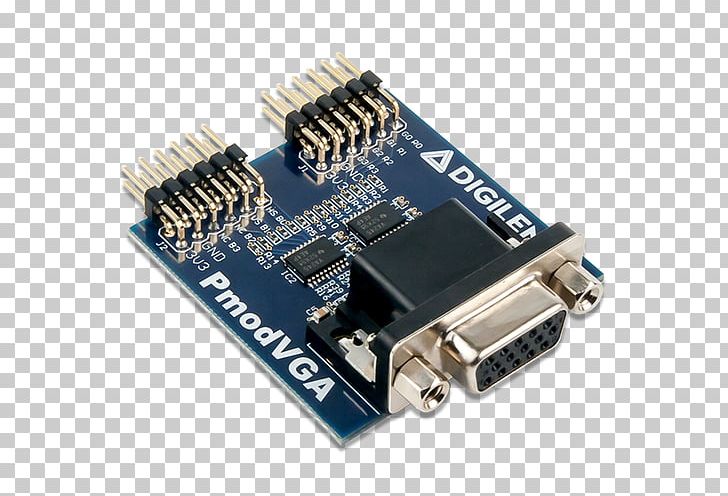 Microcontroller Pmod Interface Video Graphics Array VGA Connector Electrical Connector PNG, Clipart, Adapter, Cable, Circuit Component, Electrical Connector, Electronic Device Free PNG Download