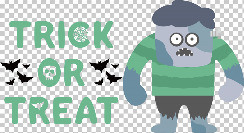 Trick Or Treat Halloween Trick-or-treating PNG, Clipart, Behavior, Cartoon, Character, Green, Halloween Free PNG Download