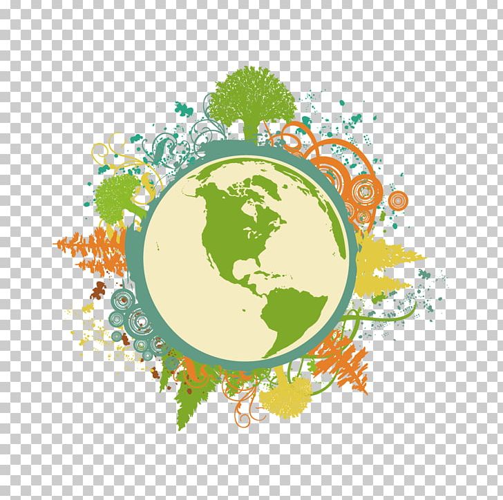 Earth Green Cdr Illustration PNG, Clipart, Circle, Color, Computer Wallpaper, Creative Background, Creative Vector Free PNG Download
